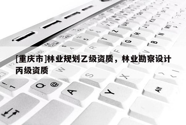 [重庆市]林业规划乙级资质，林业勘察设计丙级资质