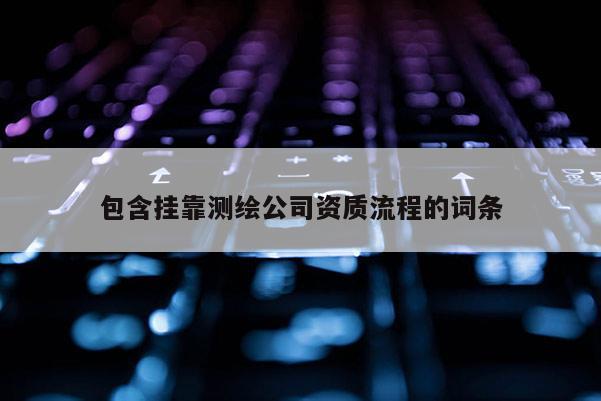 包含 *** 测绘公司资质流程的词条